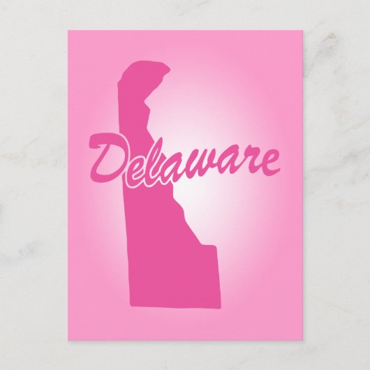 Carte postale Pink State Delaware (Devant)