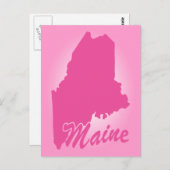Carte postale Pink State Maine (Devant / Derrière)