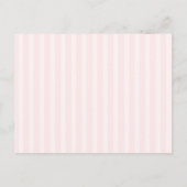 Carte Postale Pink Stripes with Butterfly Thinking of you (Dos)