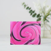 Carte Postale Pink Swirl Lolly (Debout devant)