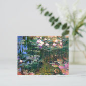 Carte Postale Pink Water Lilies (1917) Claude Monet (Debout devant)