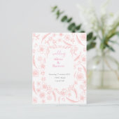 Carte Postale pink wedding (Debout devant)