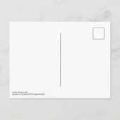 Carte Postale Pink Yellow Boho Abstract Postcard (Dos)