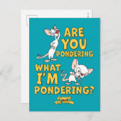 Carte Postale Pinky et le cerveau | Vous Pensez ? (Devant / Derrière)