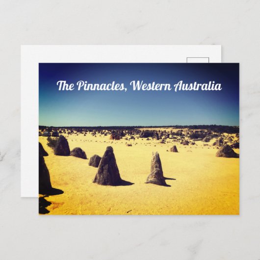 Carte Postale Pinnacles, Australie occidentale (Devant / Derrière)