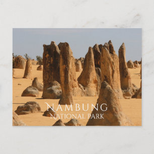 Carte Postale Pinnacles Desert Nambung NP, Ouest de l'Australie