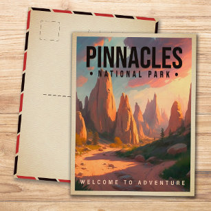 Carte Postale Pinnacles National Park Californie Vintage