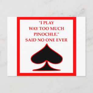 CARTE POSTALE PINOCHLE