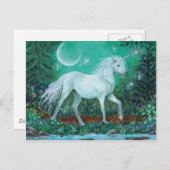 Carte Postale Pins croustillants de Unicorne (Devant / Derrière)