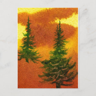 Carte postale "Pins dans la fosse #2"