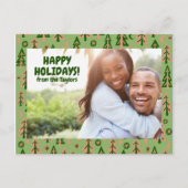 Carte Postale Pins de forêt La Lune Étoiles sur mesure (Devant)