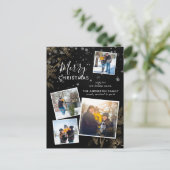 Carte Postale Pins de Noël 4 Photo Collage Card (Debout devant)