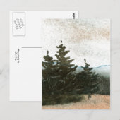 Carte postale "Pins de prairie" (Devant / Derrière)