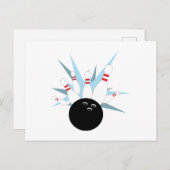 Carte Postale Pins de quilles (Devant / Derrière)