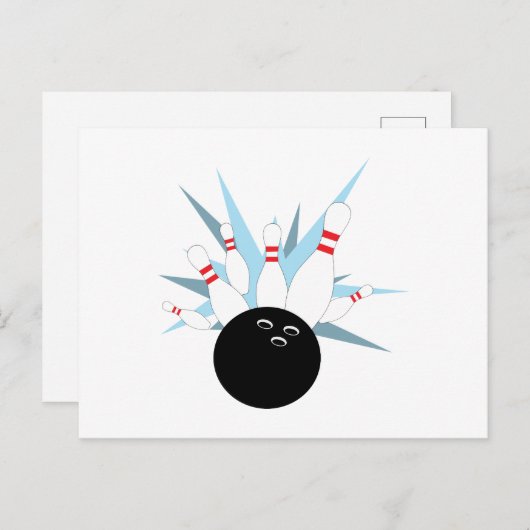 Carte Postale Pins de quilles (Devant / Derrière)