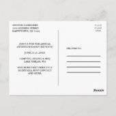 Carte Postale Pins de Réunion Famille Sunset Green (Dos)