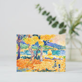 Carte Postale Pins sur la côte par Henri Edmond Cross (Debout devant)