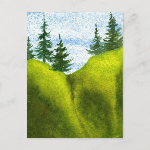 Carte postale "Pins sur une colline #2"