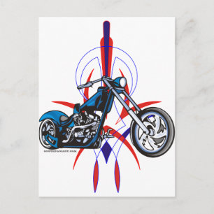 Carte Postale Pinstripe Motorcycle