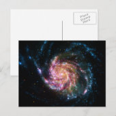 Carte Postale Pinwheel Galaxy Espace Spiral (Devant / Derrière)