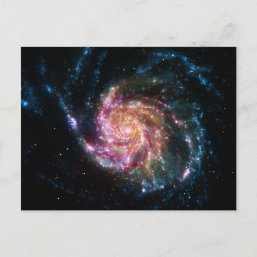 Carte Postale Pinwheel Galaxy Espace Spiral (Devant)