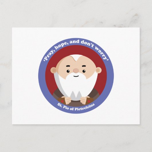 Carte Postale Pio de Pietrelcina (Devant)