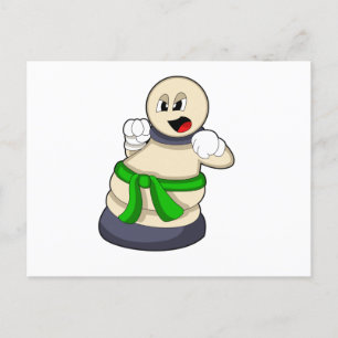 Carte Postale Pion de jeu d'échecs aux échecs