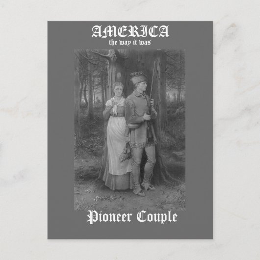 Carte Postale Pioneer Couple (Devant)