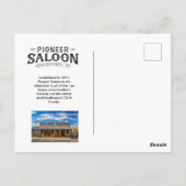 Carte postale Pioneer Saloon (Dos)