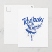 Carte Postale Piotr Ilyich Tchaikovsky, LAC SWAN (Devant / Derrière)