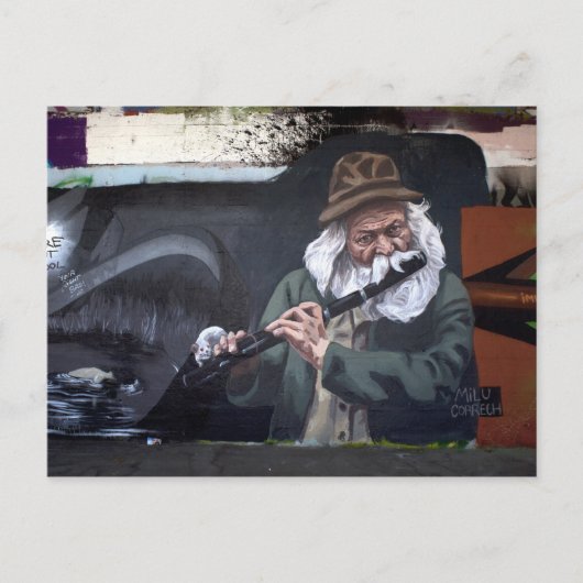 Carte Postale Pipe d'art urbain (Devant)