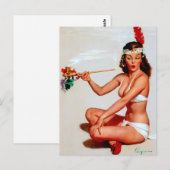 Carte Postale Pipe de paix vers le haut (Devant / Derrière)