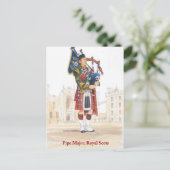 Carte Postale Pipe Major, Royal Scots (Debout devant)