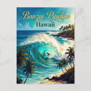 Carte Postale Pipeline Hawaii