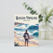 Carte Postale Pipeline USA (Debout devant)