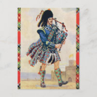 Piper écossais, balançoire du kilt