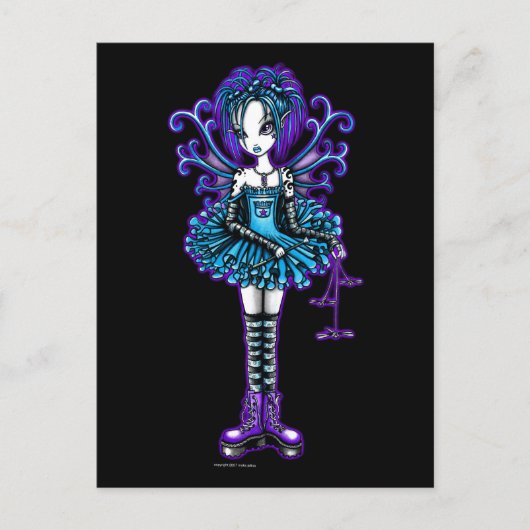 Carte postale "Piper" Goth Dragonfly Fae (Devant)