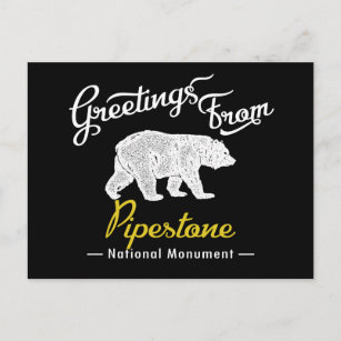 Carte Postale Pipestone Monument National Ours