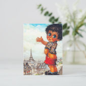 Carte Postale Pipette Petit Poulbot (Debout devant)