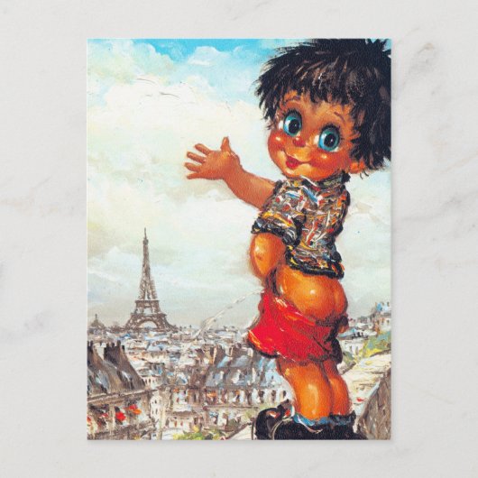 Carte Postale Pipette Petit Poulbot (Devant)