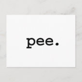 Carte Postale pipi. (Devant)