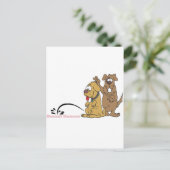 Carte Postale Pipi sur le cancer du sein (Debout devant)