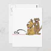 Carte Postale Pipi sur le cancer du sein (Devant / Derrière)