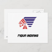 Carte Postale Piqua Jeunes Football Indiens Esprit Porter (Devant / Derrière)