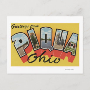 Carte Postale Piqua, Ohio Grandes ScènesPiqua, OH