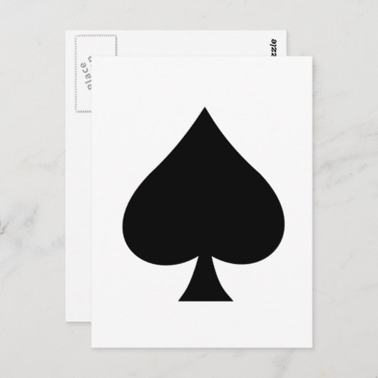 Carte Postale pique (Devant / Derrière)