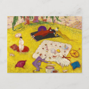 Carte Postale Pique-nique à Bedford Hills, 1918 par Florine Stet