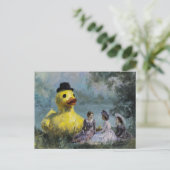 Carte Postale Pique-nique avec le canard géant (Debout devant)