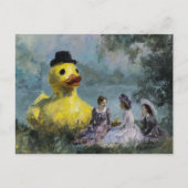 Carte Postale Pique-nique avec le canard géant (Devant)