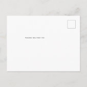 Carte Postale Pique-Nique Dans Le Parc Baby shower Bleu En vichy (Dos)